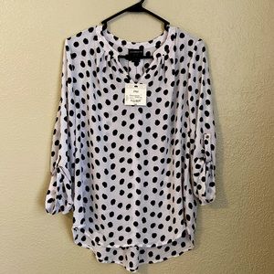 Liz Claiborne Roll Tab Sleeve Tunic.